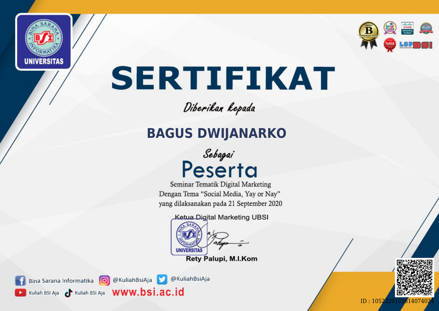 Seminar Digital Marketing